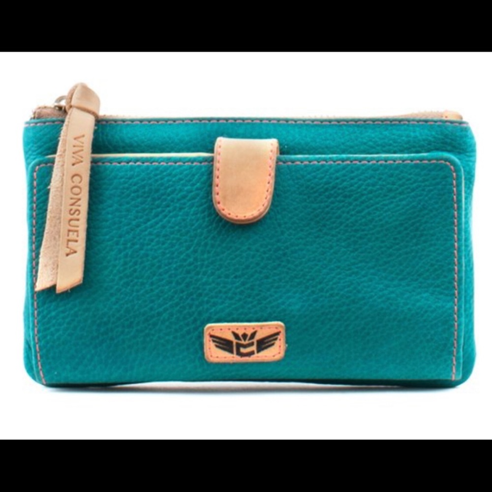 Consuela pebble leather wallet